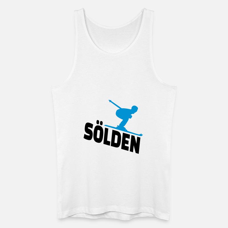 Sölden - Männer Bio Tank Top - Weiß