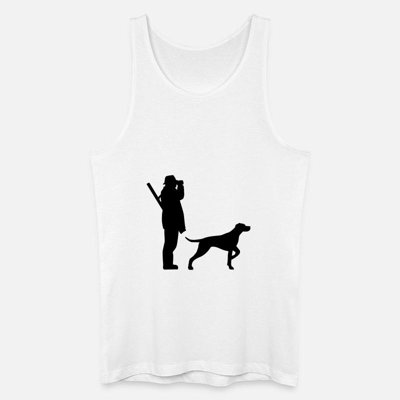 Jäger - Männer Bio Tank Top - Weiß