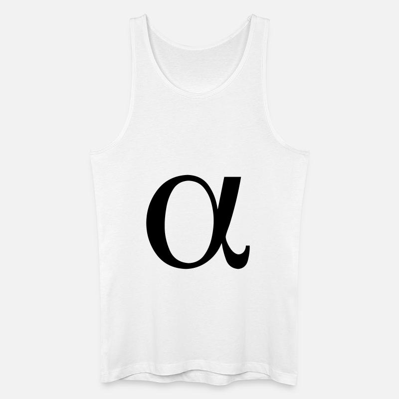 Alpha - Männer Bio Tank Top - Weiß