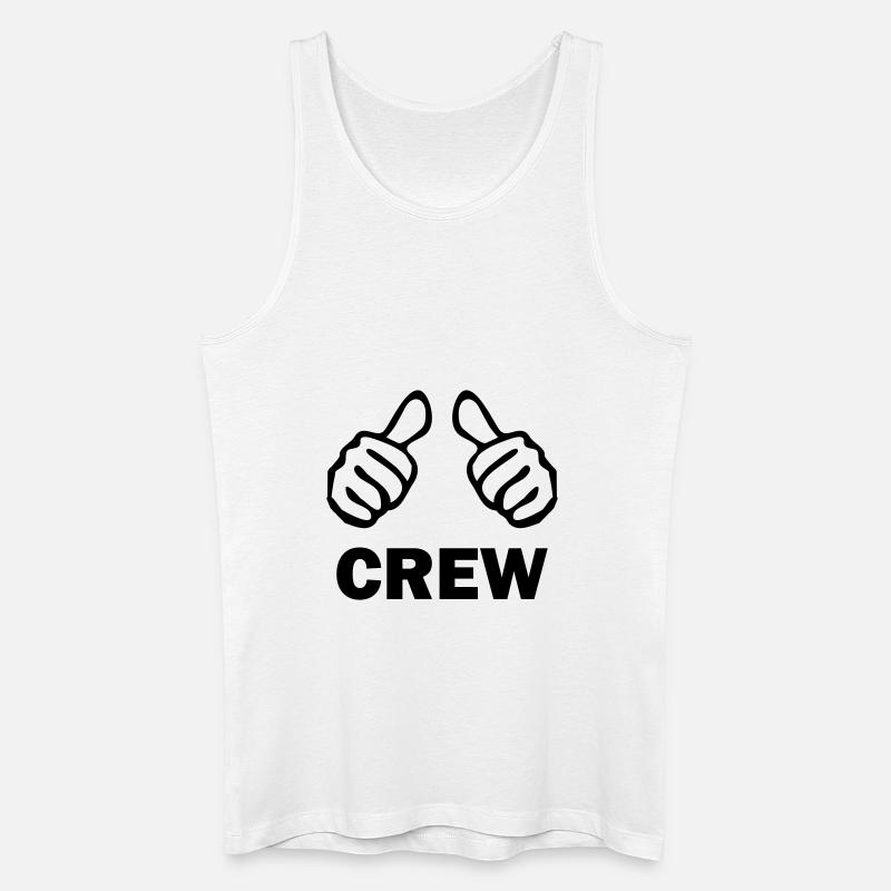 crew - Männer Bio Tank Top - Weiß