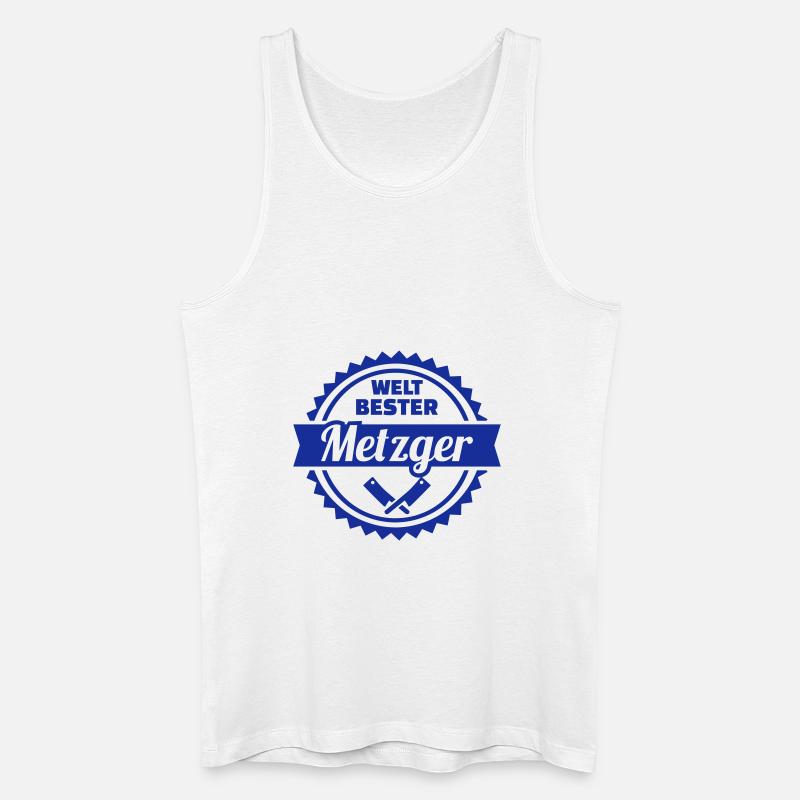 Metzger - Männer Bio Tank Top - Weiß