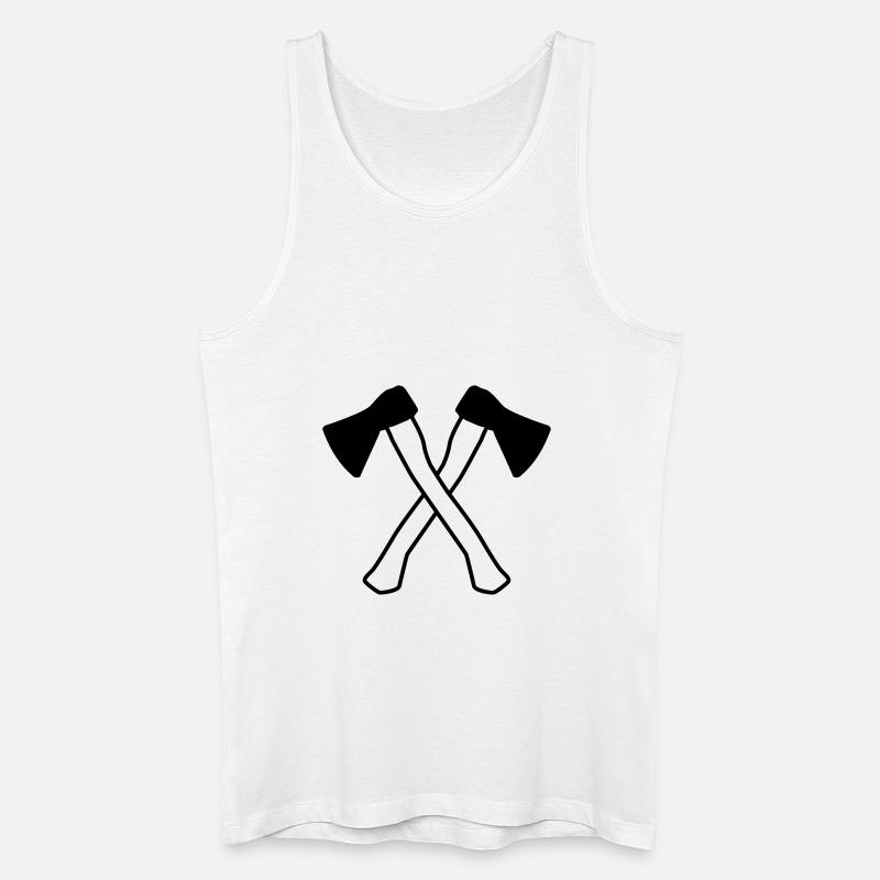 aexte design - Männer Bio Tank Top - Weiß