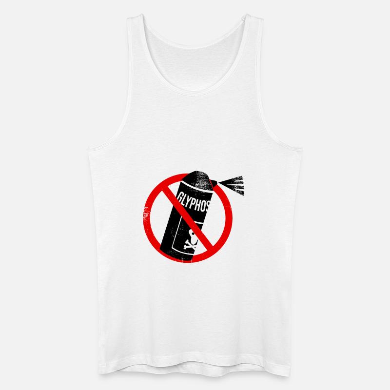 Stop Glyphosat - Männer Bio Tank Top - Weiß