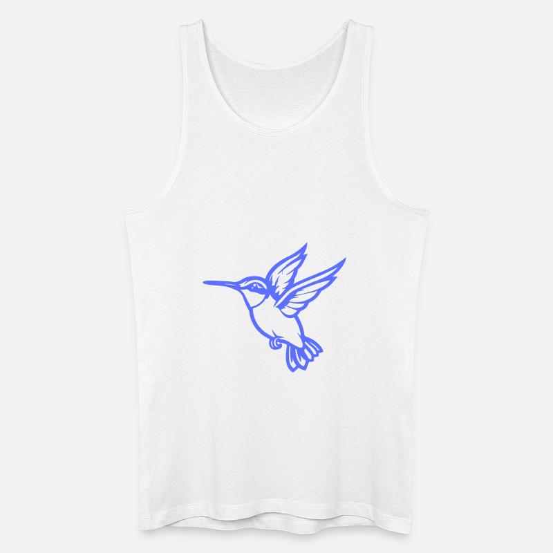 kolibri vogel - Männer Bio Tank Top - Weiß