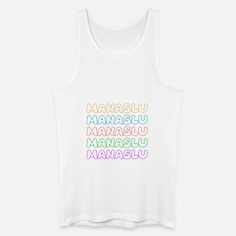 Klettern Manaslu - Männer Bio Tank Top - Weiß