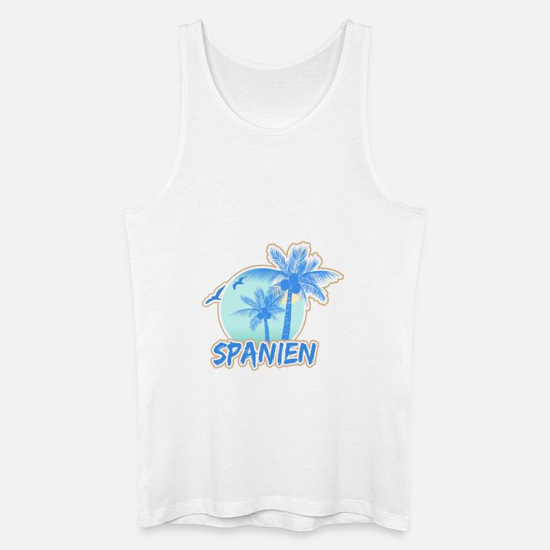 Spanien - Männer Bio Tank Top - Weiß
