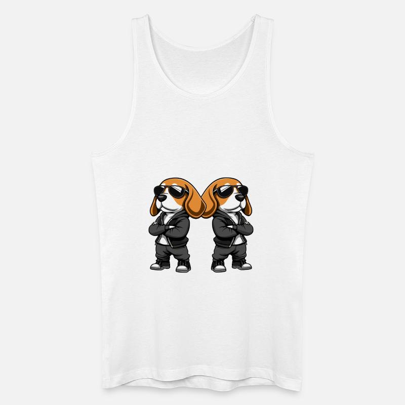 hunde cool - Männer Bio Tank Top - Weiß