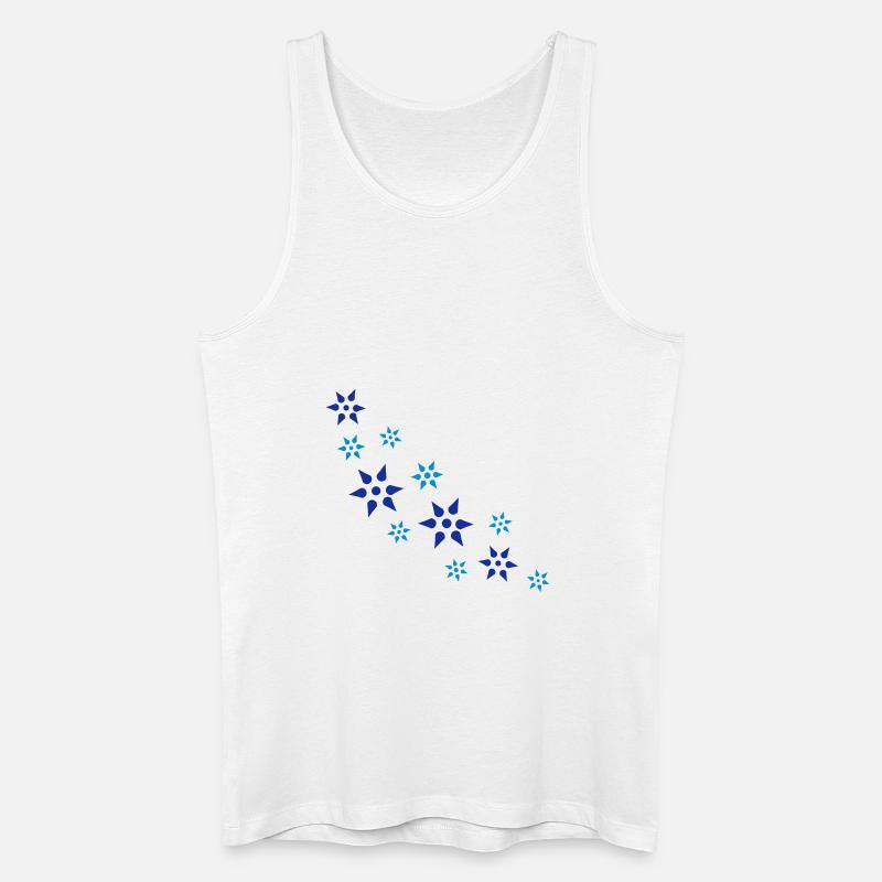 Schneeflocken - Männer Bio Tank Top - Weiß