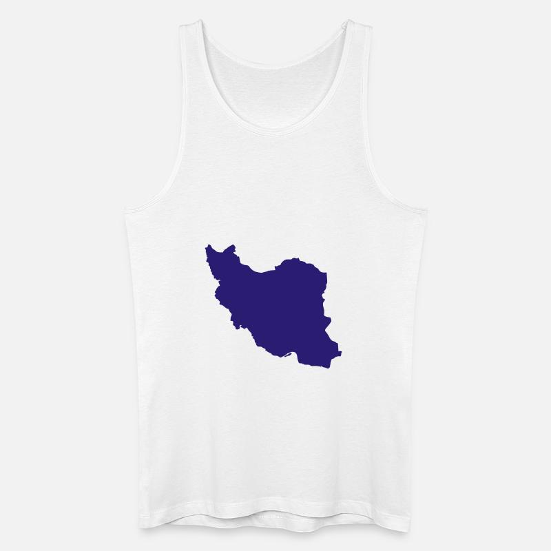 Iran - Männer Bio Tank Top - Weiß