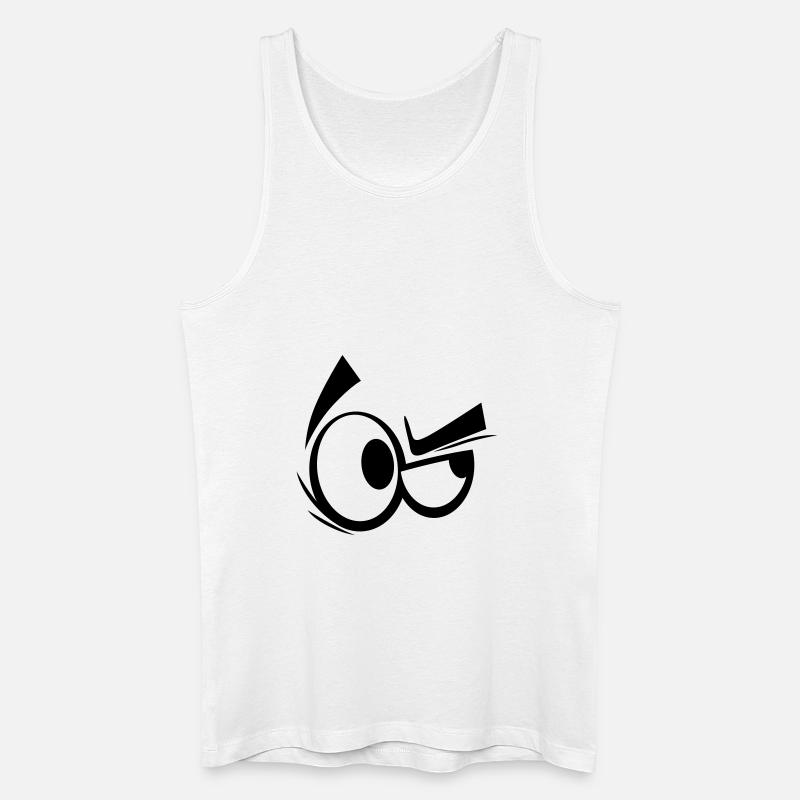 auge 8 - Männer Bio Tank Top - Weiß