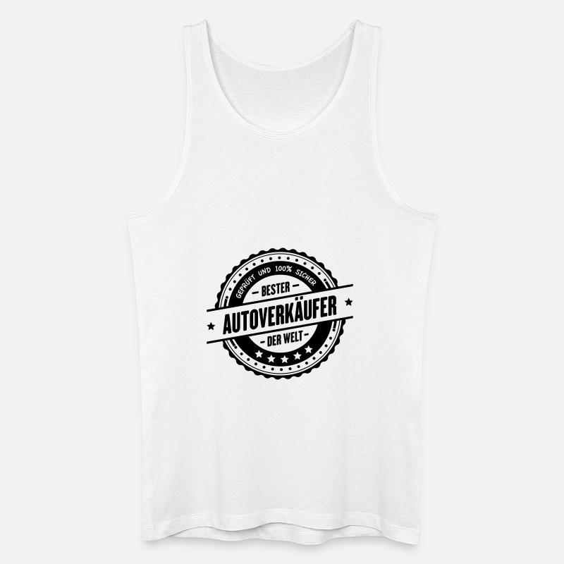 Bester Autoverkäufer - Männer Bio Tank Top - Weiß