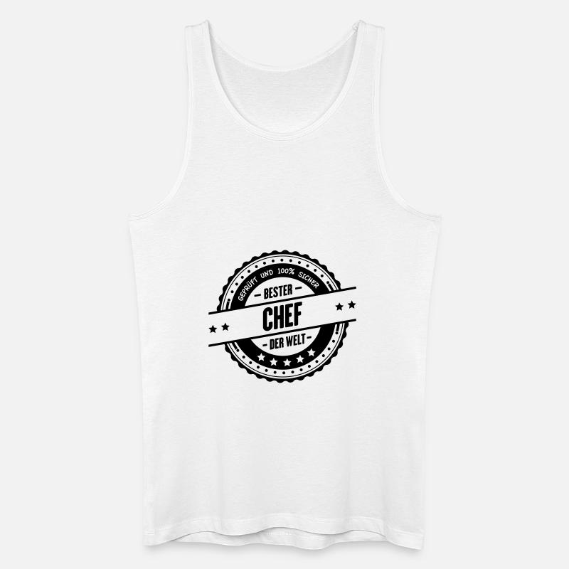 Bester Chef - Männer Bio Tank Top - Weiß