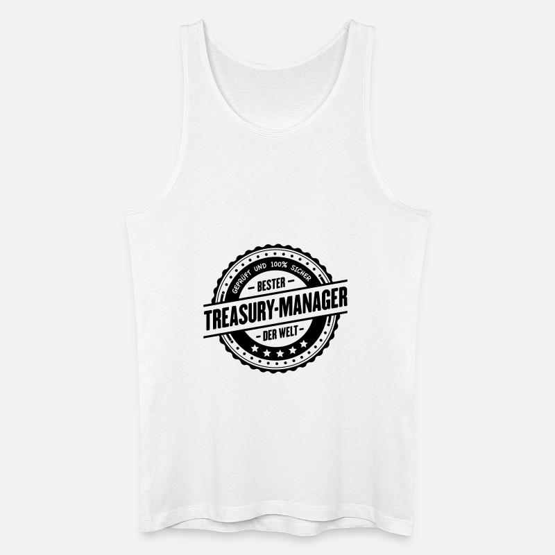 Bester Treasury-Manager - Männer Bio Tank Top - Weiß