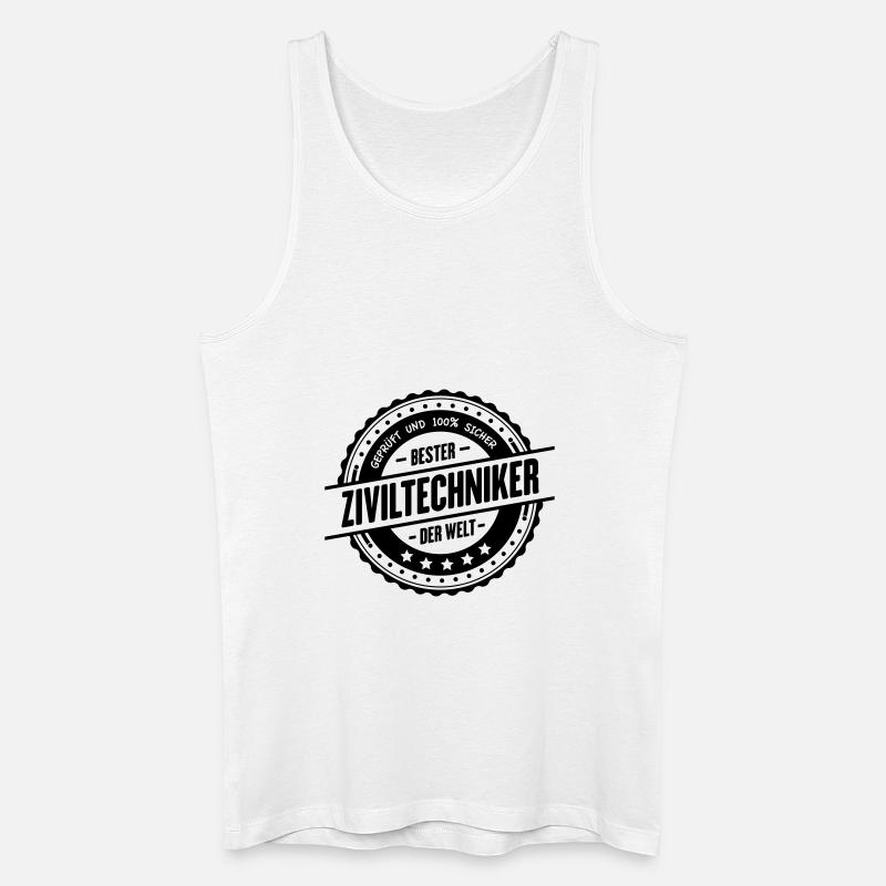 Bester Ziviltechniker - Männer Bio Tank Top - Weiß