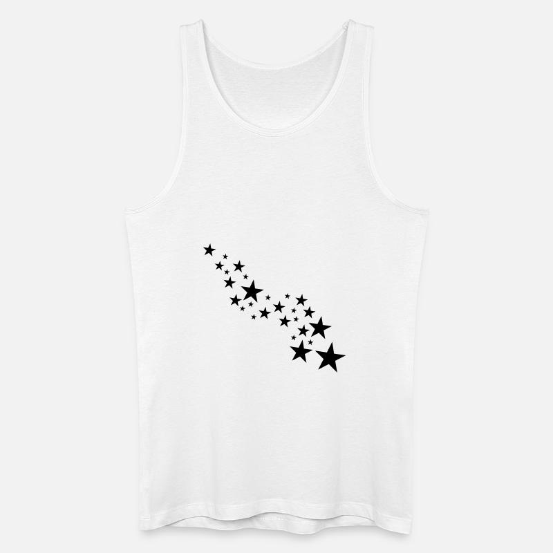 sterne - Männer Bio Tank Top - Weiß