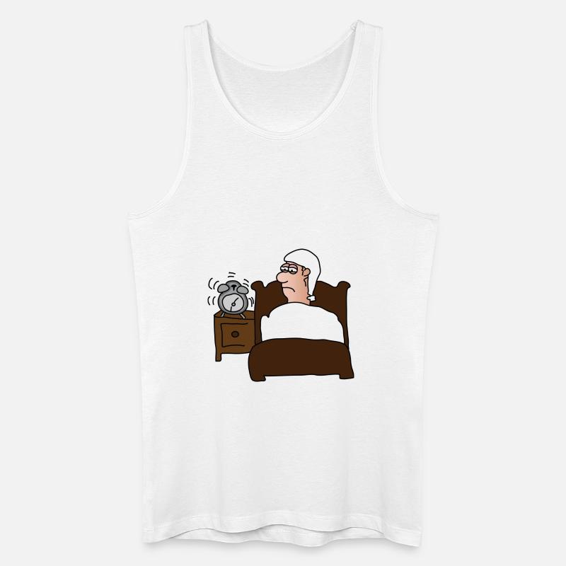 Morgenmuffel - Männer Bio Tank Top - Weiß