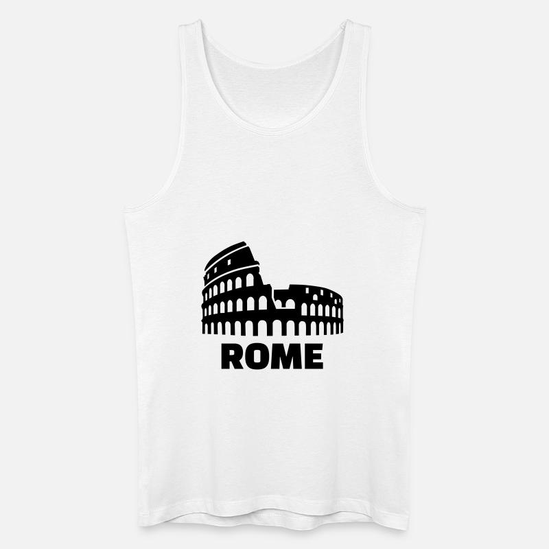 Rom - Männer Bio Tank Top - Weiß