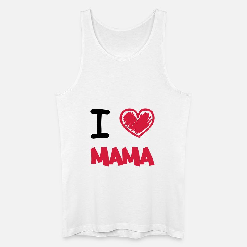 i_love_mama_2 - Männer Bio Tank Top - Weiß