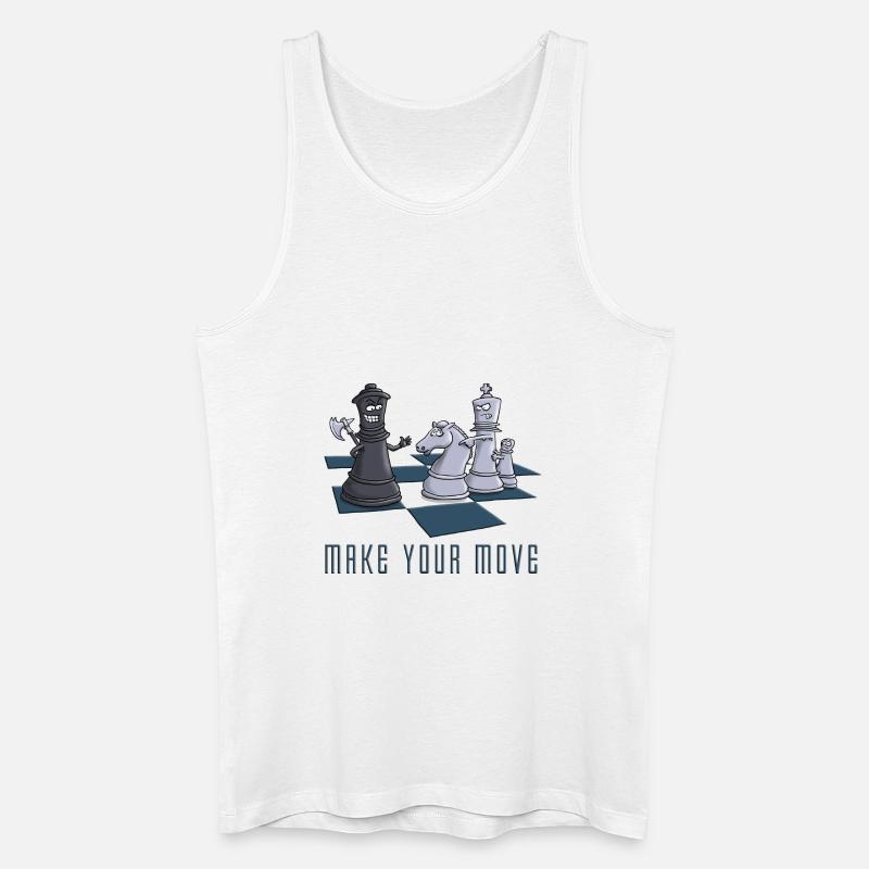 chess_make_your move_11_2016 - Männer Bio Tank Top - Weiß