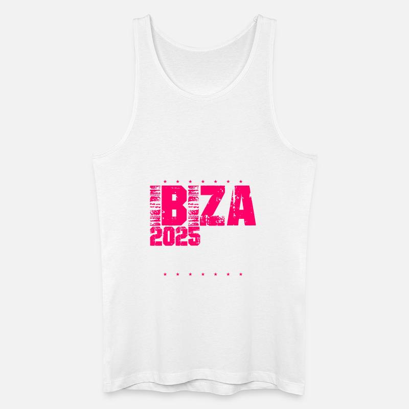 L’équipe d’Ibiza 2025 - Débardeur bio Homme - blanc