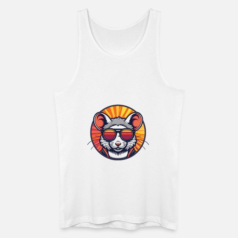 Mouse Comic Cool - Men’s Organic Tank Top - white