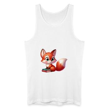 Fuchs 2 - Männer Bio Tank Top - Weiß - Vorne