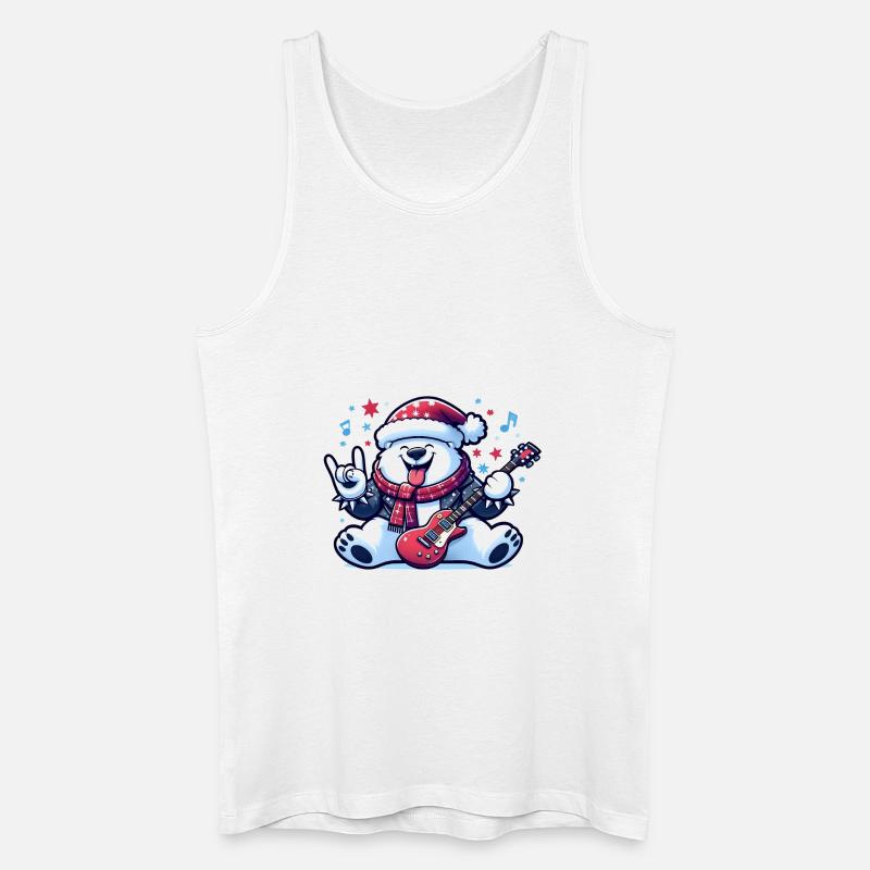 Eisbär 3 - Männer Bio Tank Top - Weiß