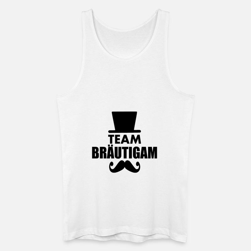 team bräutigam - Männer Bio Tank Top - Weiß