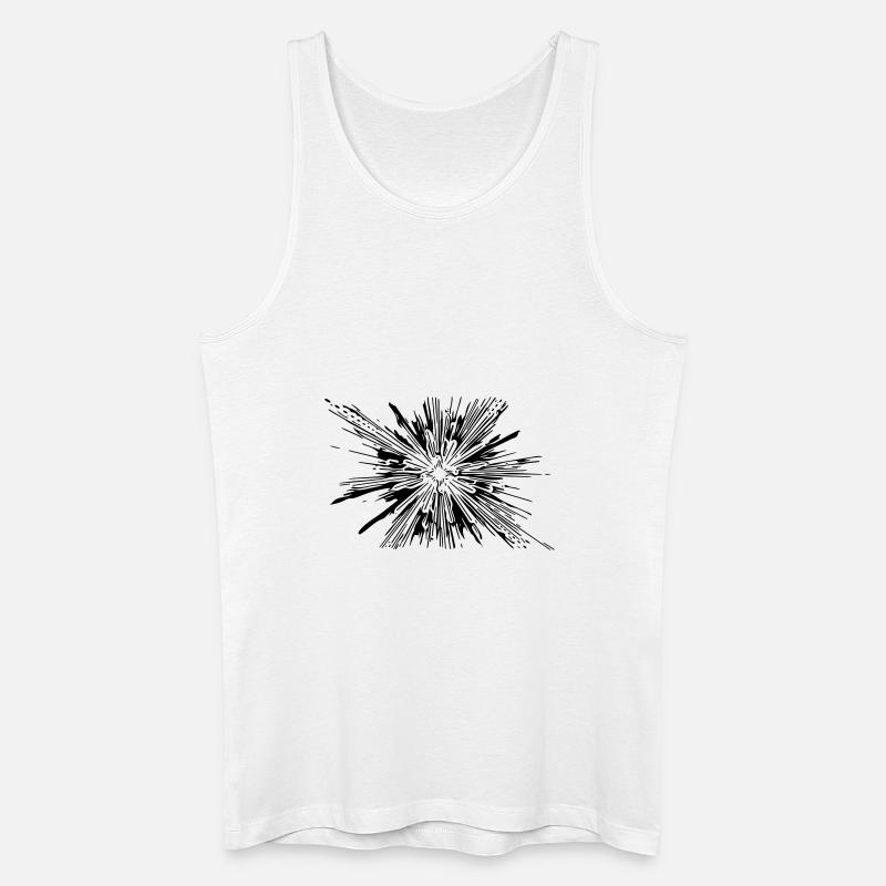 Vector Splash Explosion - Männer Bio Tank Top - Weiß