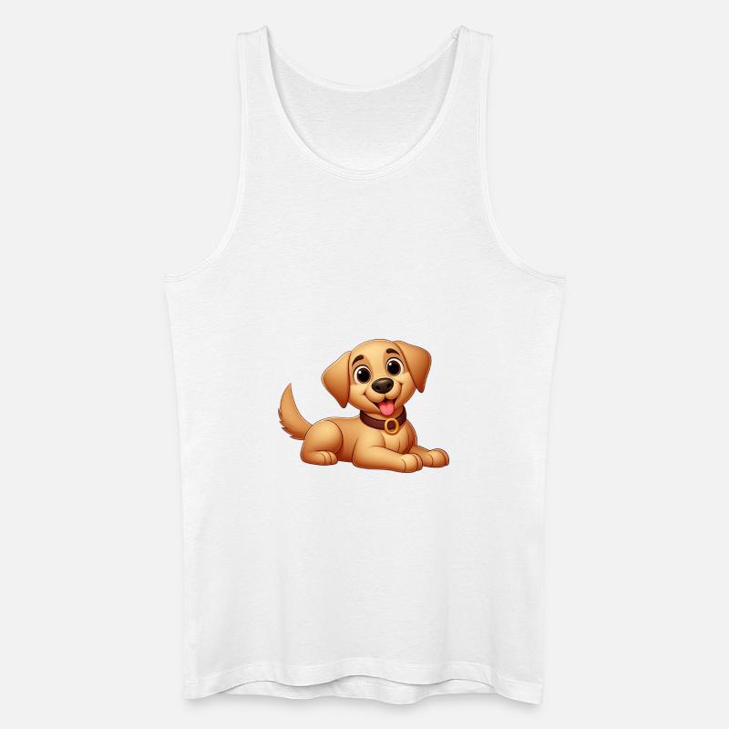 Labrador 10 - Männer Bio Tank Top - Weiß