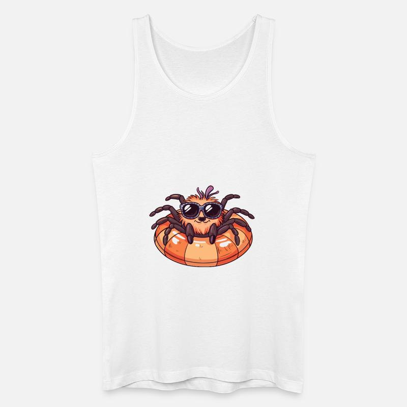 Tarantula Comic Cool - Männer Bio Tank Top - Weiß