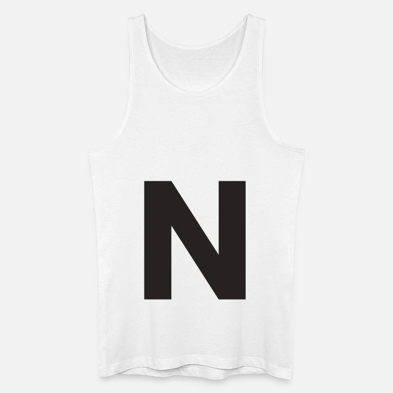 N - Männer Bio Tank Top - Weiß