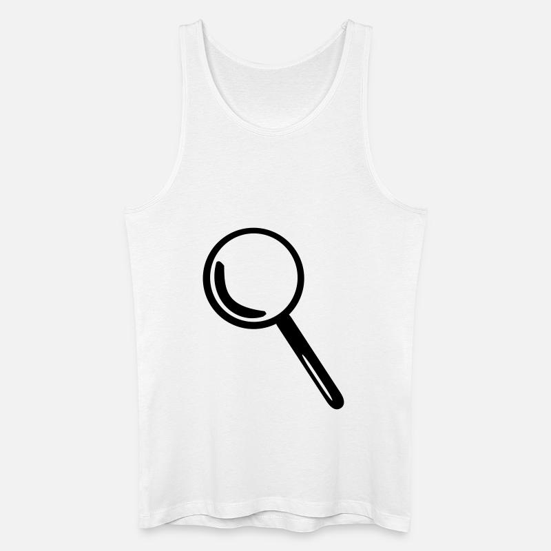 Lupe - Männer Bio Tank Top - Weiß