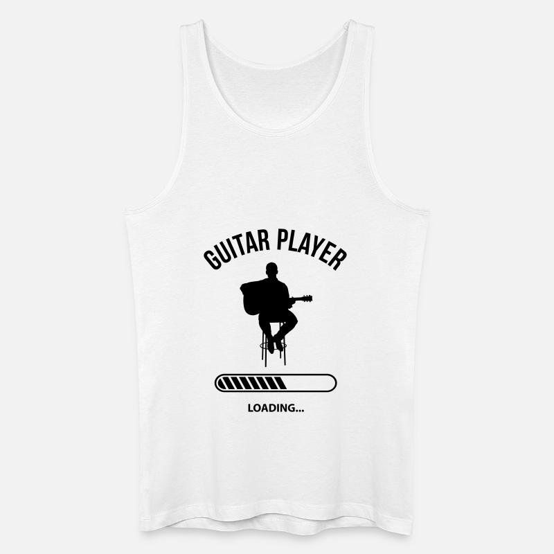 Guitar Player Loading - Männer Bio Tank Top - Weiß