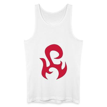 tribal - Débardeur bio Homme - blanc - Devant