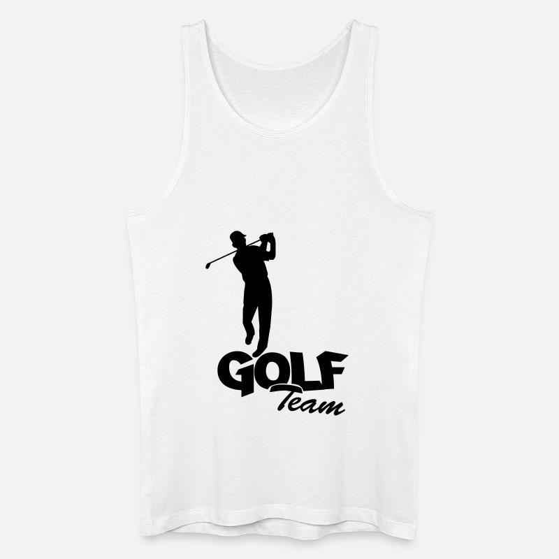 golfer_team1 - Männer Bio Tank Top - Weiß