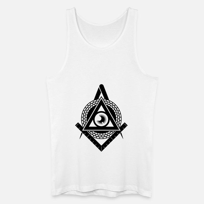 Illuminati - Männer Bio Tank Top - Weiß