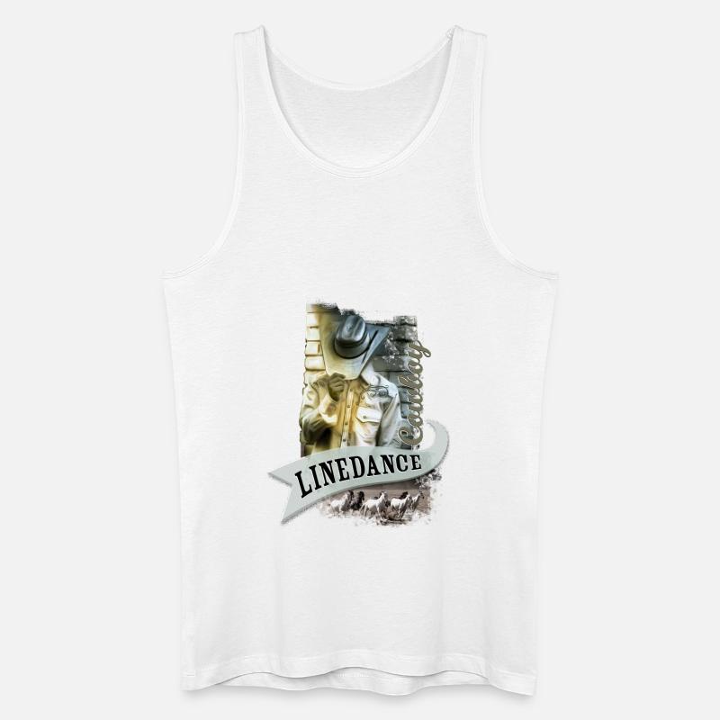kl_linedance56 - Männer Bio Tank Top - Weiß
