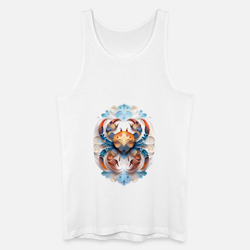 Sternzeichen Krebs - Männer Bio Tank Top - Weiß