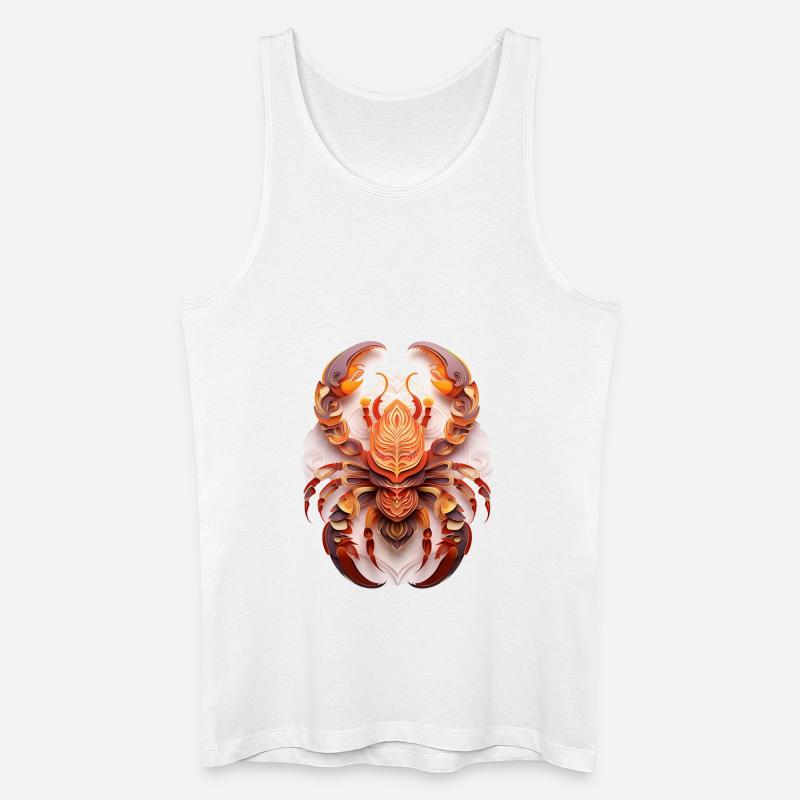 Sternzeichen Scorpion - Männer Bio Tank Top - Weiß