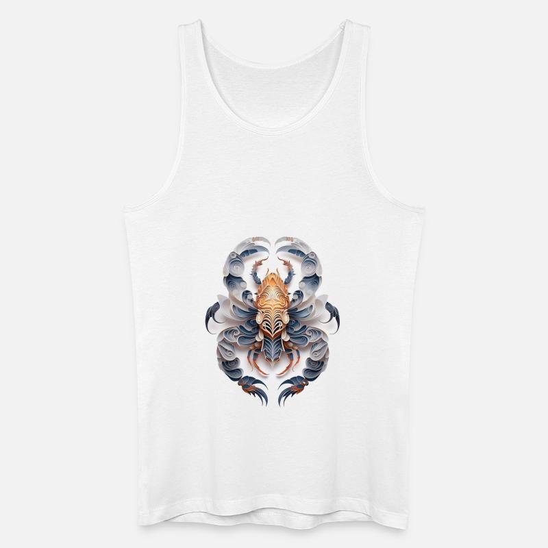 Sternzeichen Scorpion - Männer Bio Tank Top - Weiß
