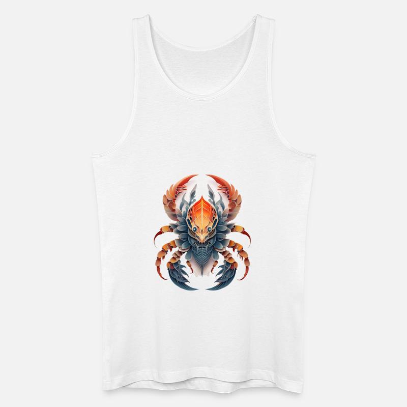 Sternzeichen Scorpion - Männer Bio Tank Top - Weiß