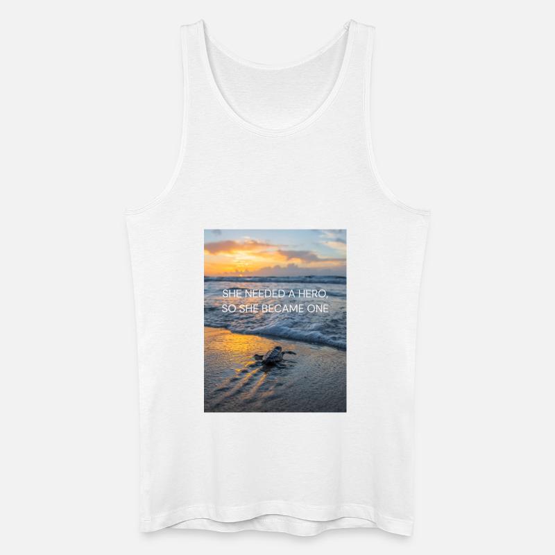 She needed a hero - Männer Bio Tank Top - Weiß