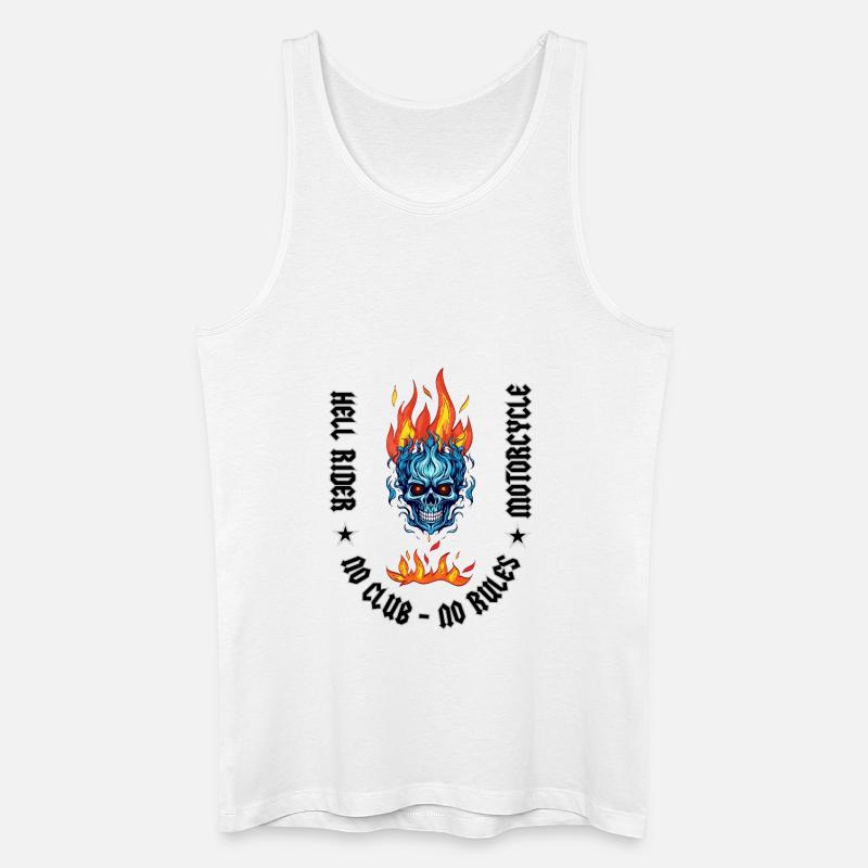 Hell Rider - Männer Bio Tank Top - Weiß