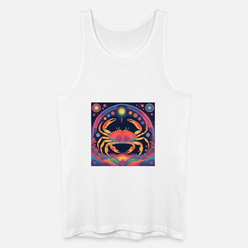 Krebs Sterne Astrologie Geschenk - Männer Bio Tank Top - Weiß