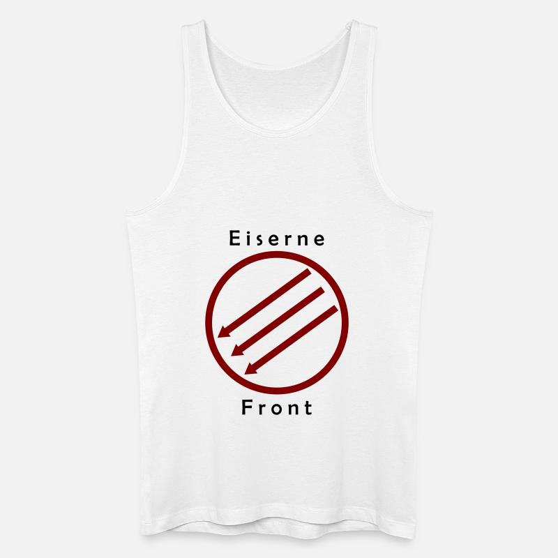 Eiserne Front - Drei Pfeile - Männer Bio Tank Top - Weiß