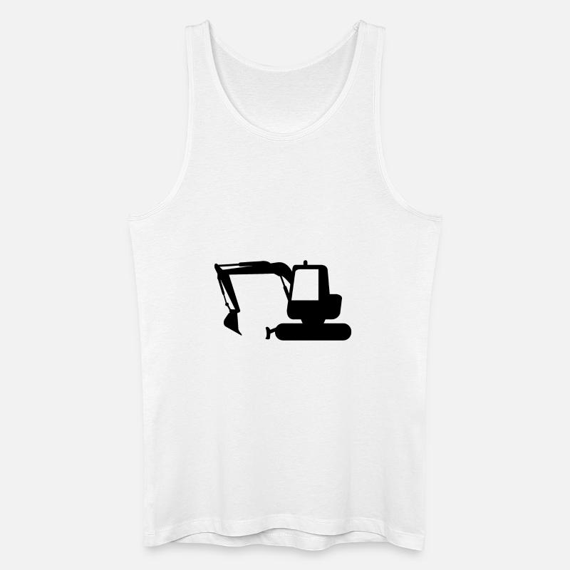 Bagger - Männer Bio Tank Top - Weiß