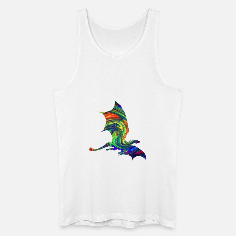 Drache - Männer Bio Tank Top - Weiß