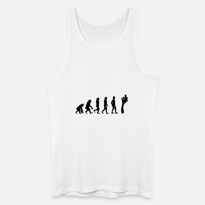 Leek evolution - Men’s Organic Tank Top - white