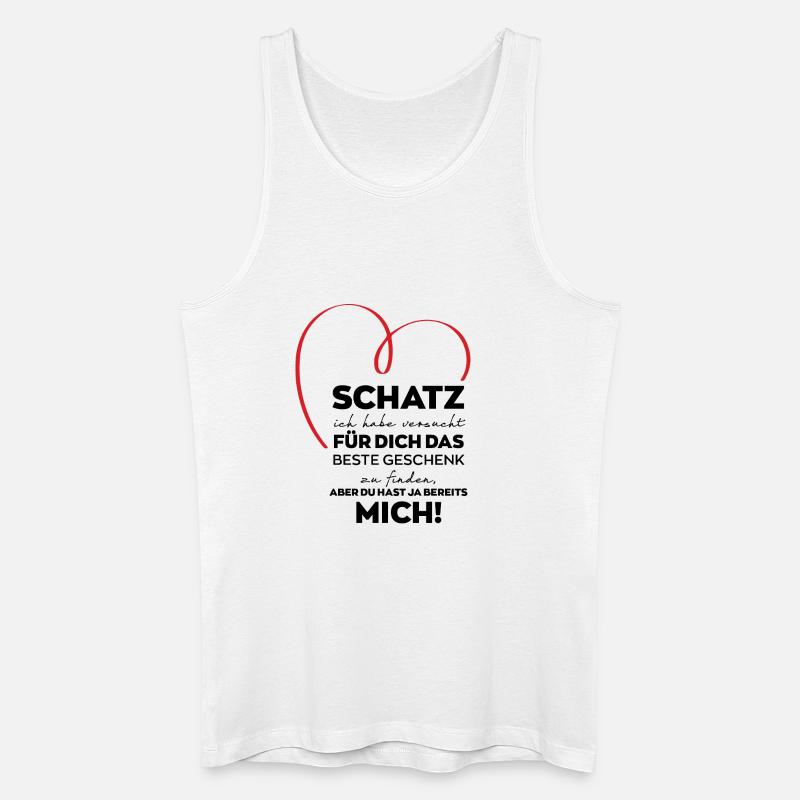 Schatz lustiges Geschenk - Männer Bio Tank Top - Weiß